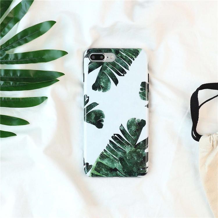 Fresh Green Leaves iPhone Case