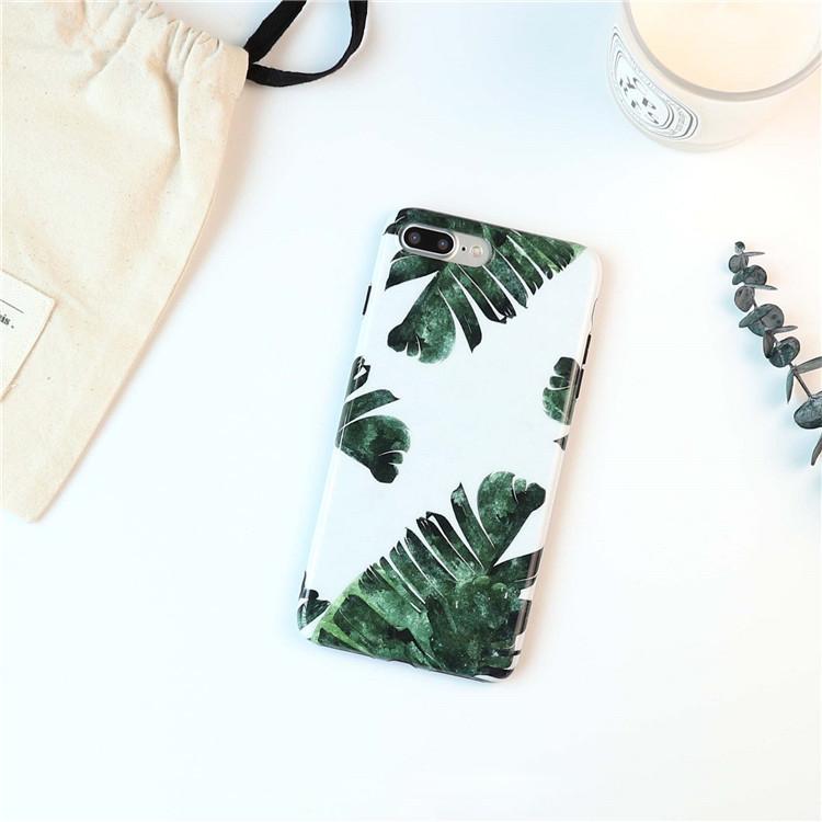 Fresh Green Leaves iPhone Case