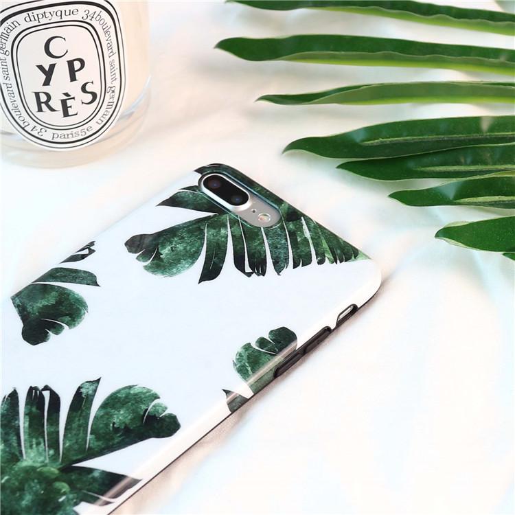 Fresh Green Leaves iPhone Case