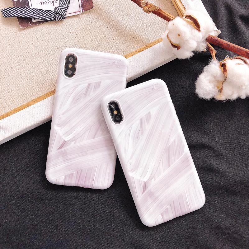 Abstract White Marble iPhone Case