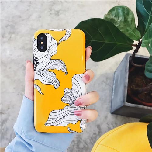 White Petals Floral iPhone Case