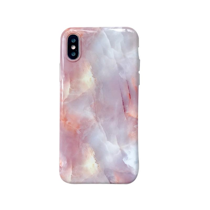 Pink Granite Marble iPhone Case