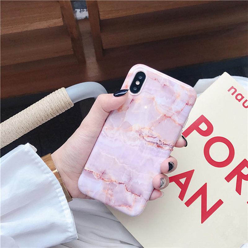 Pink Granite Marble iPhone Case