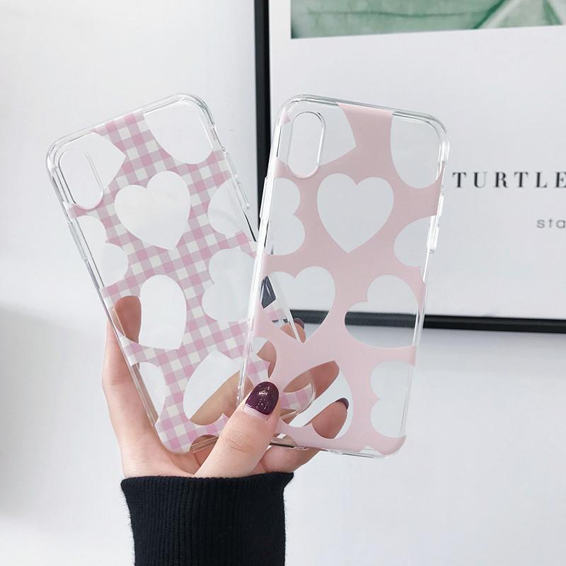 Big Hearts Transparent iPhone Case