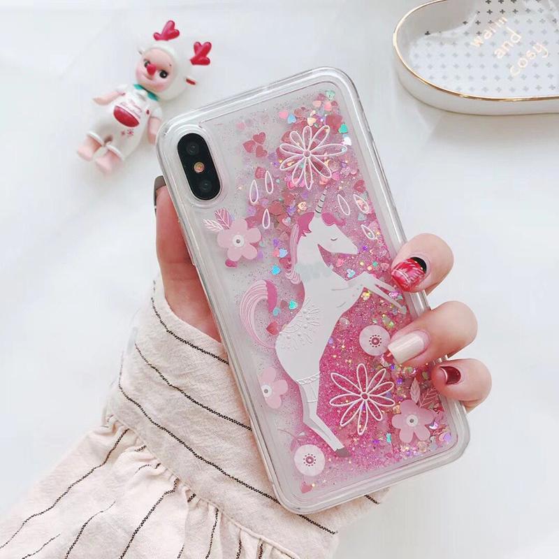 Candy Unicorn Glitter iPhone Case