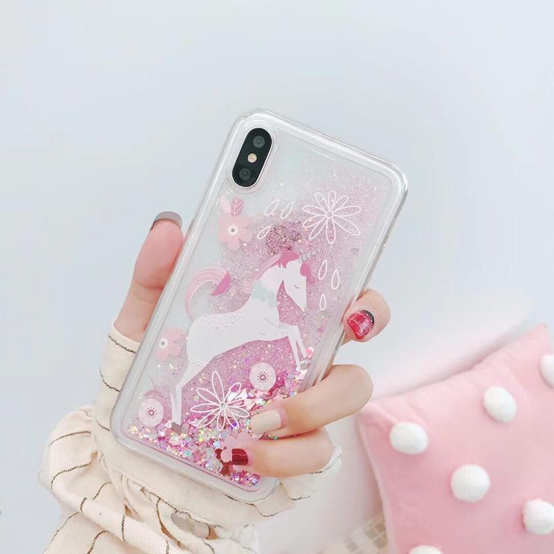 Candy Unicorn Glitter iPhone Case