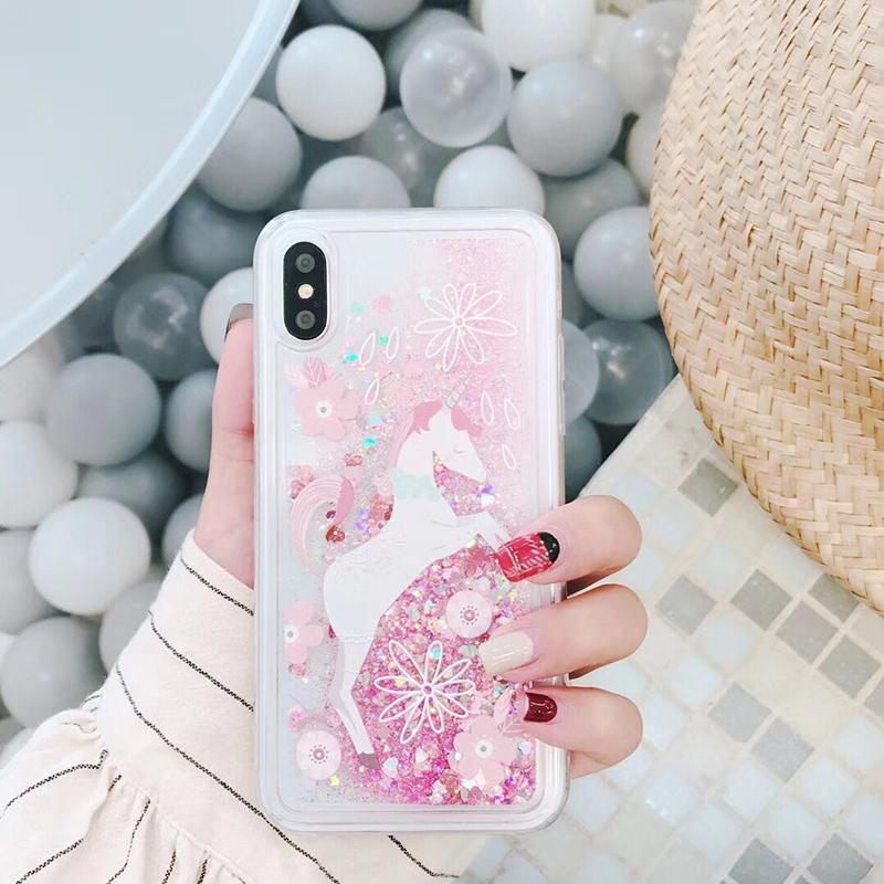 Candy Unicorn Glitter iPhone Case