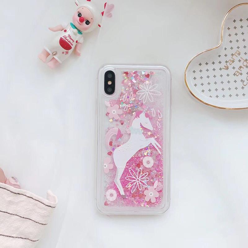 Candy Unicorn Glitter iPhone Case