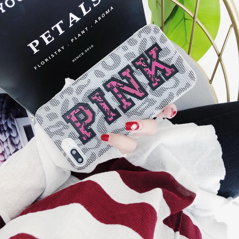 PINK Lace Letter iPhone Case