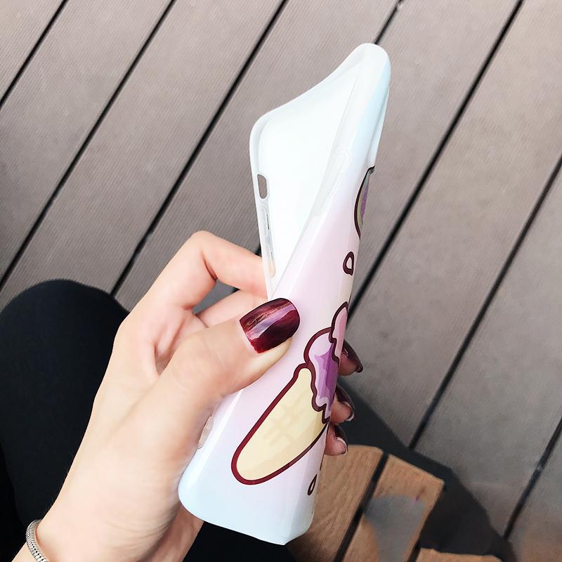 Ice Cream Glossy iPhone Case