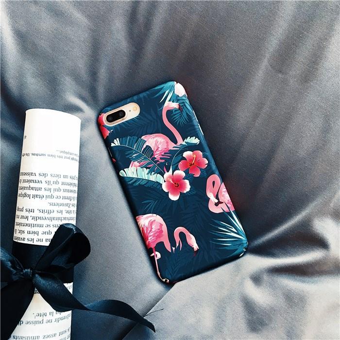 Flower Flamingo iPhone Case
