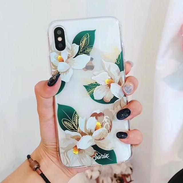 Banana Leaf & Daisy iPhone Case