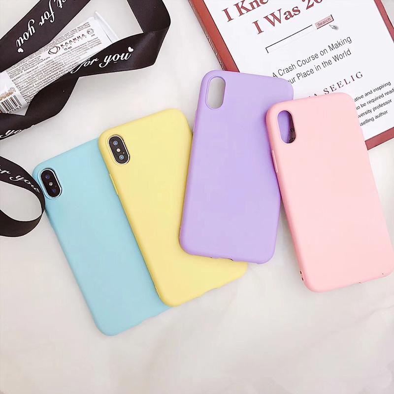 Macaron Colors Soft iPhone Case