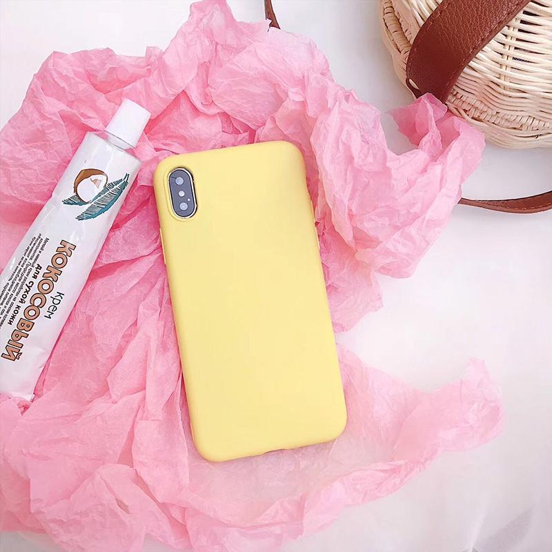 Macaron Colors Soft iPhone Case