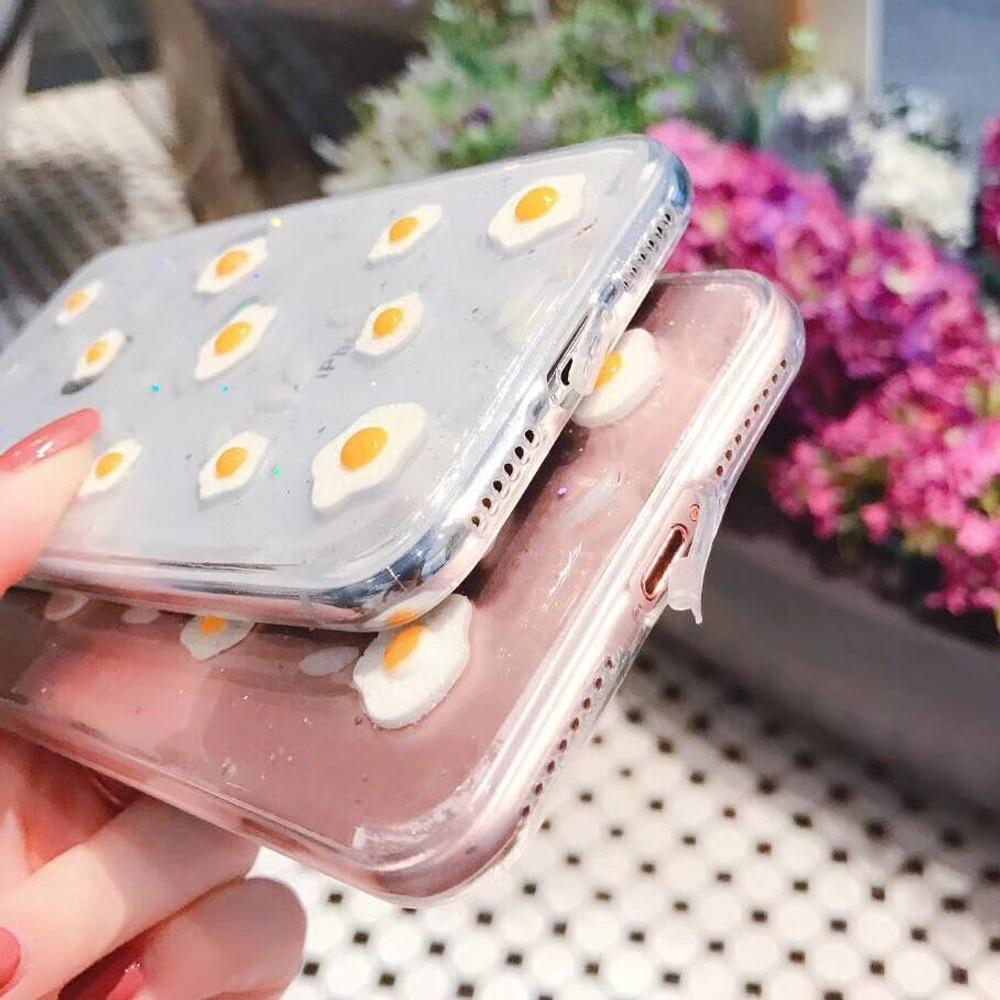 Poached Eggs Transparent iPhone Case