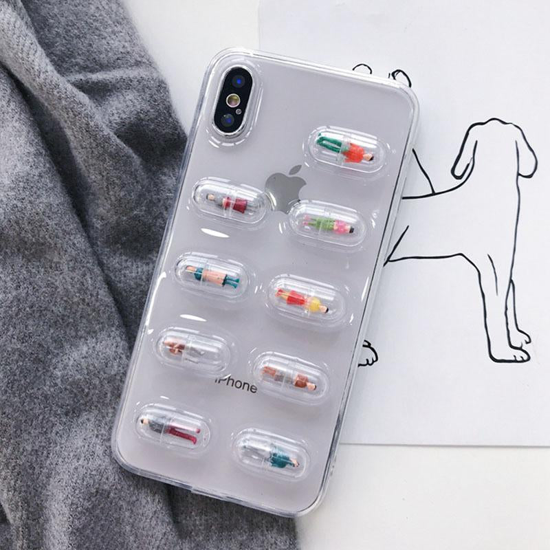 3D Pill Capsule iPhone Case