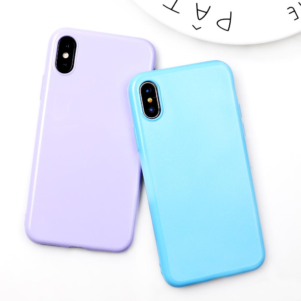 Candy Color Glossy iPhone Case