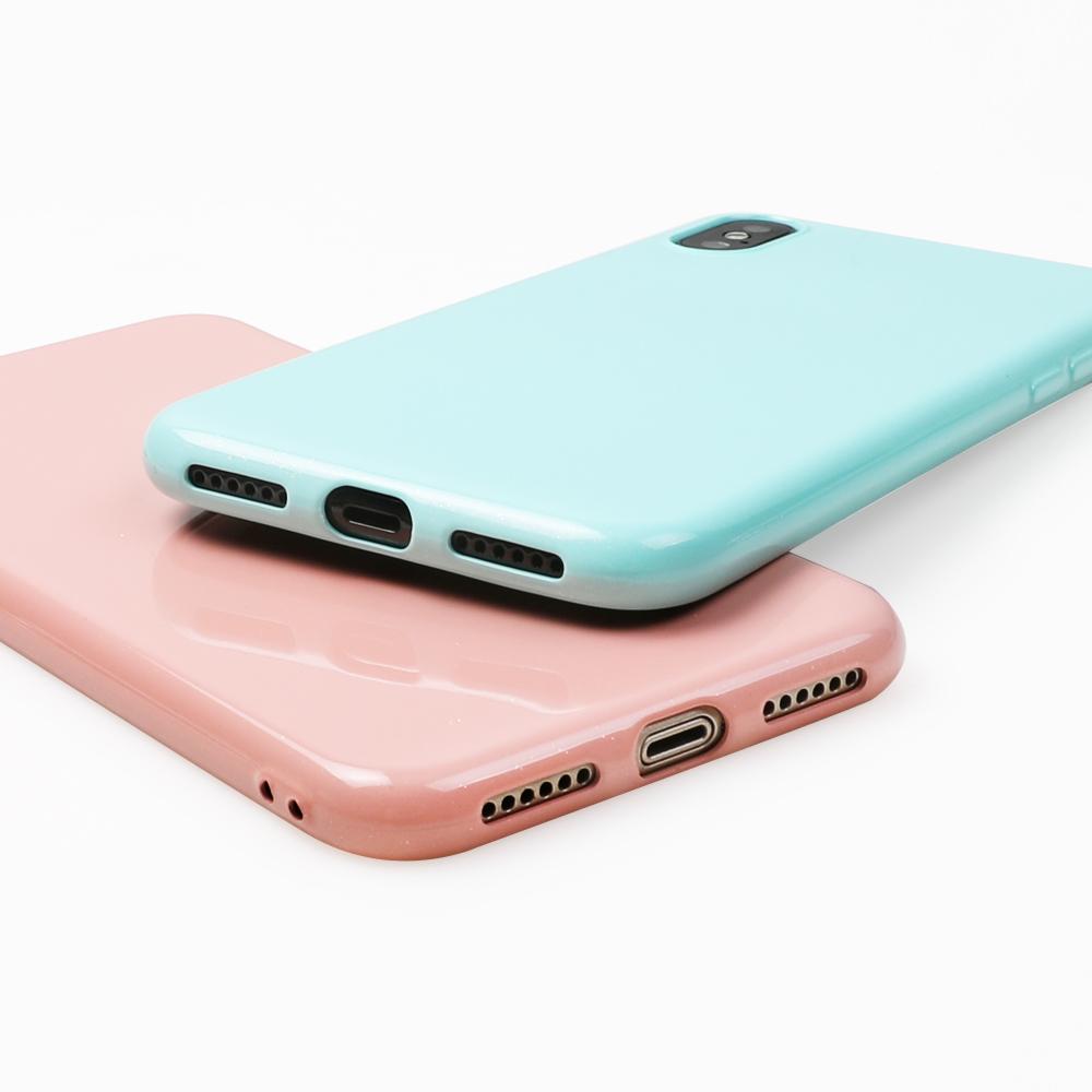 Candy Color Glossy iPhone Case