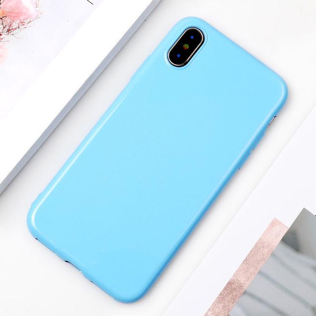 Candy Color Glossy iPhone Case