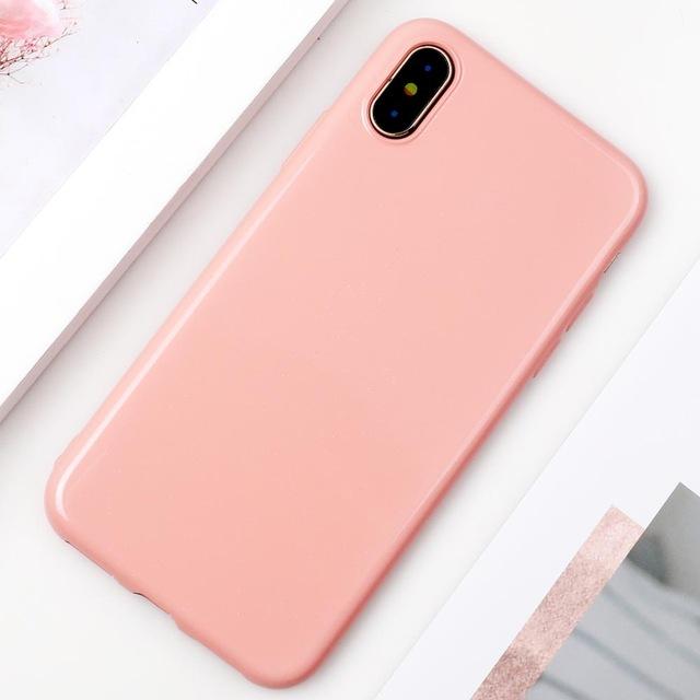 Candy Color Glossy iPhone Case