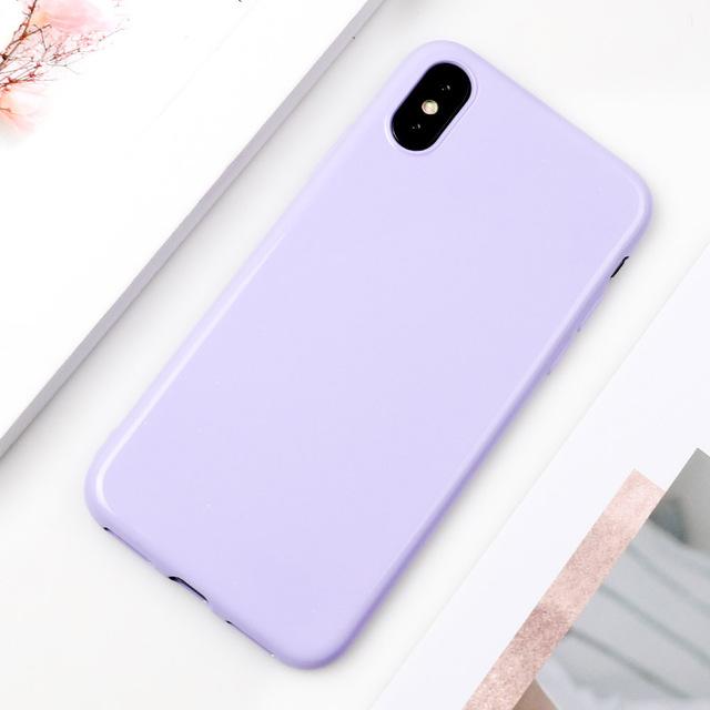 Candy Color Glossy iPhone Case