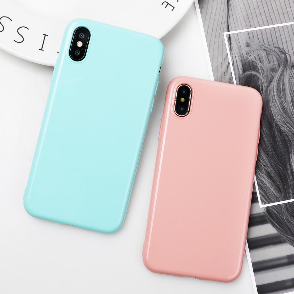 Candy Color Glossy iPhone Case