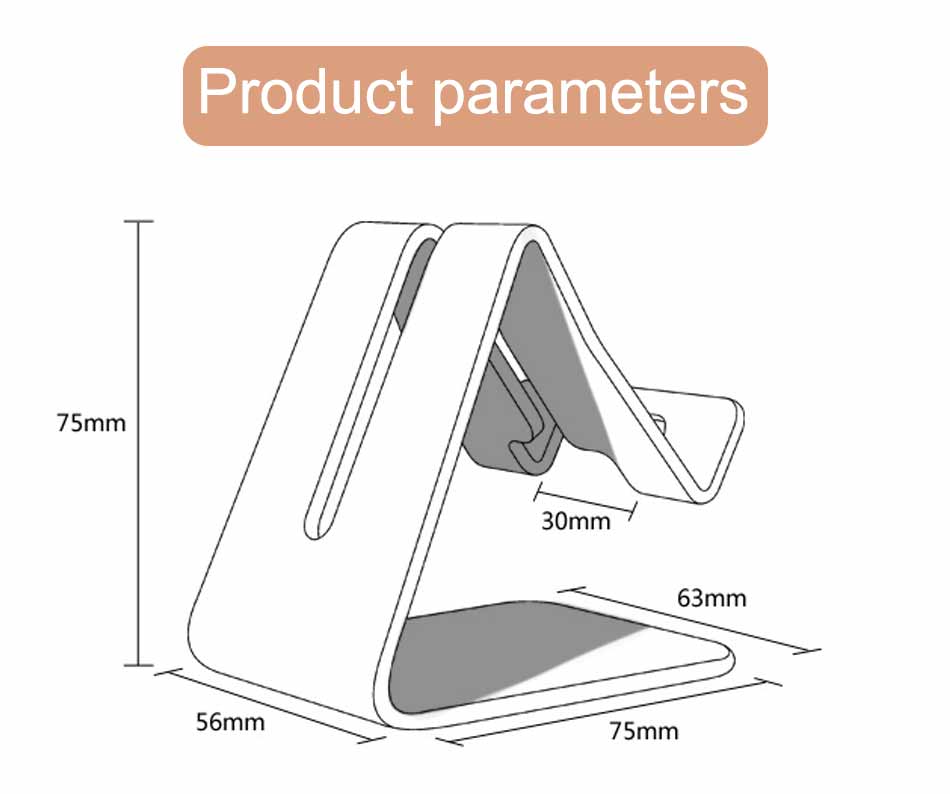 Aluminum Cell Phone Stand with Anti-Slip Base and Convenient Charging Port