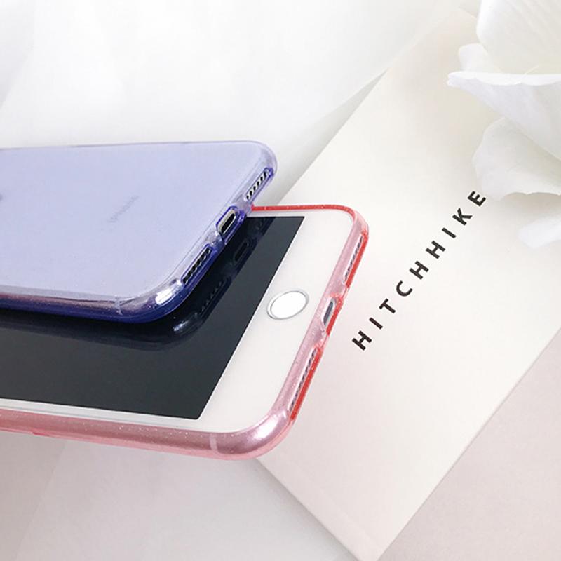 Glitter Soft Transparent iPhone Case