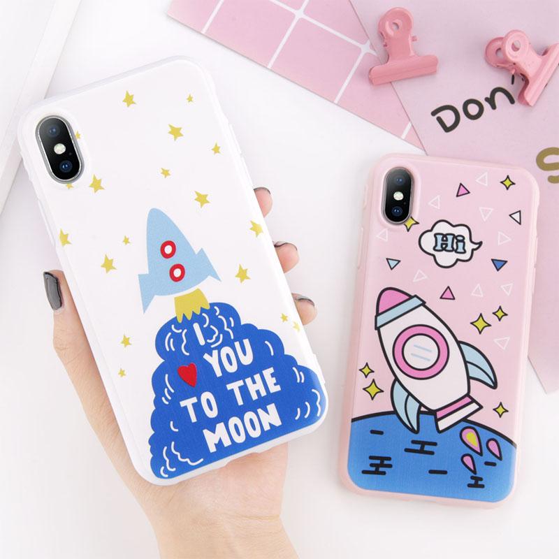 Cartoon Rocket iPhone Case