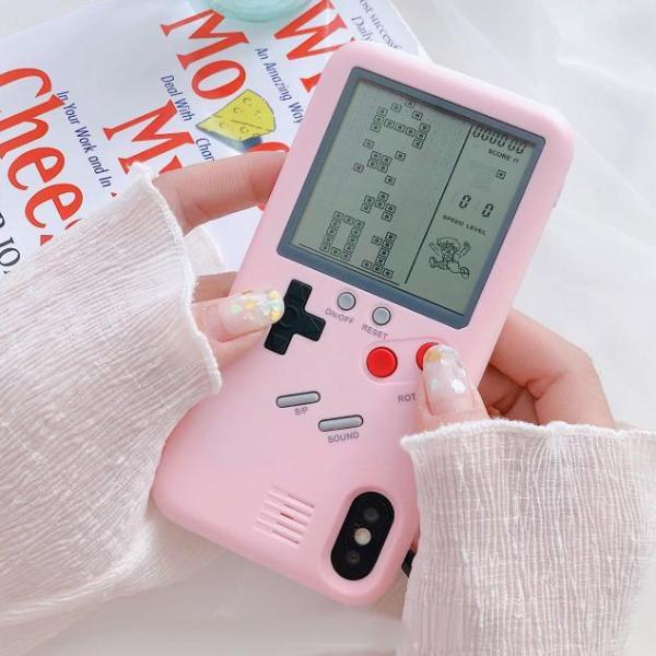 Pink GameBoy iPhone Case