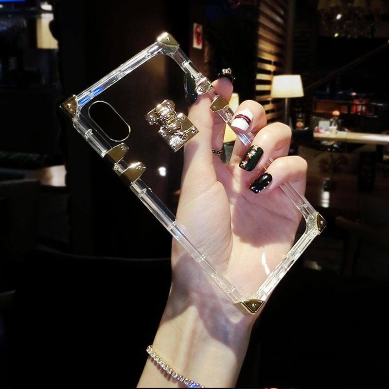 Luxury Clear Square iPhone Case