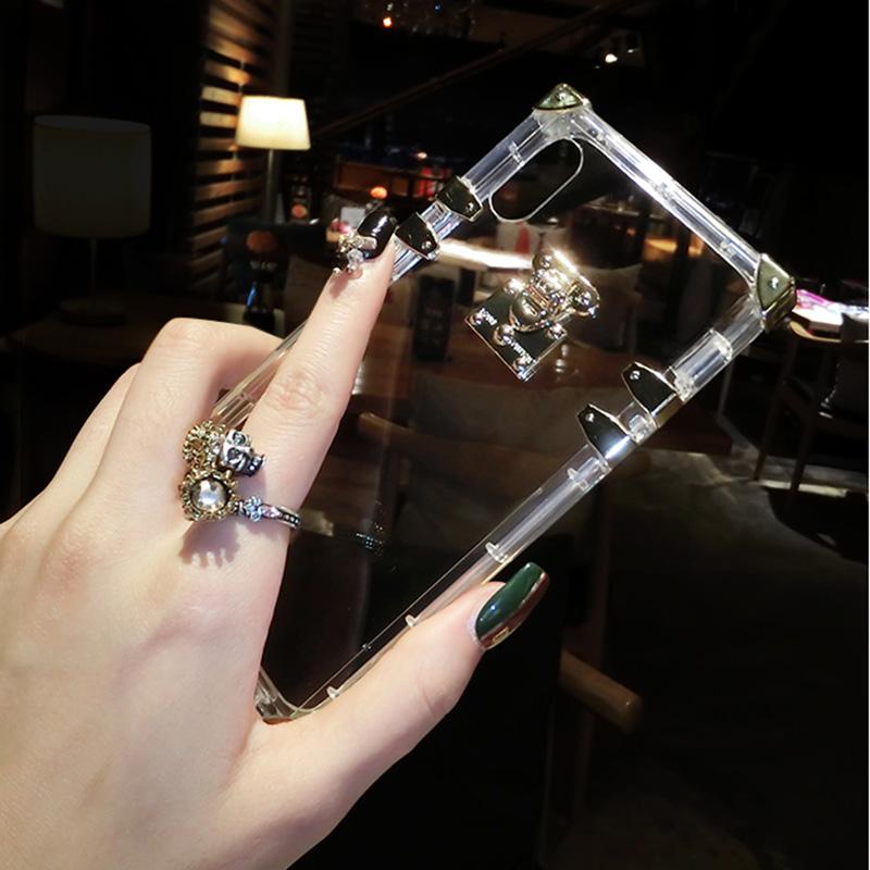 Luxury Clear Square iPhone Case