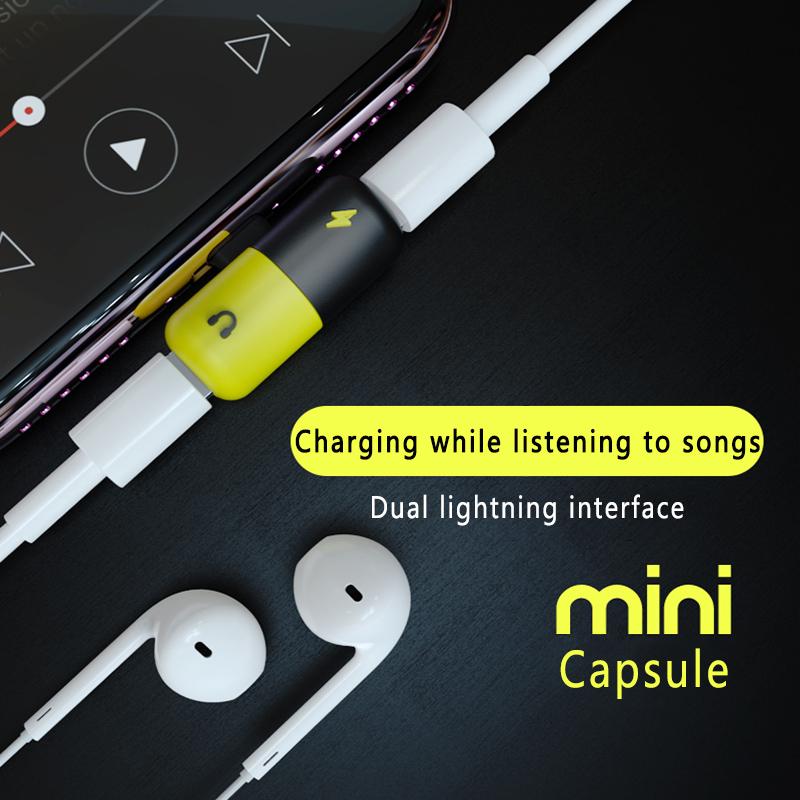 Mini Lightning Adapter Splitter '2 in 1'