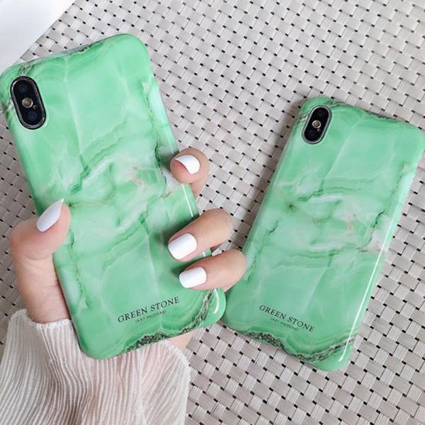 Green Jade Marble iPhone Case