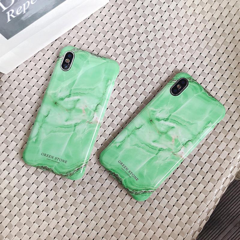 Green Jade Marble iPhone Case