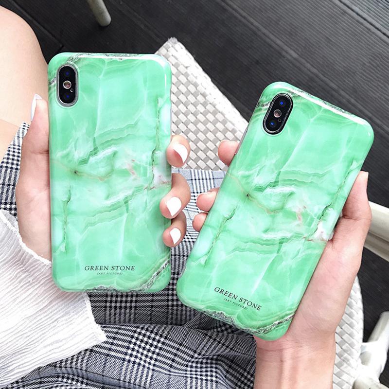 Green Jade Marble iPhone Case