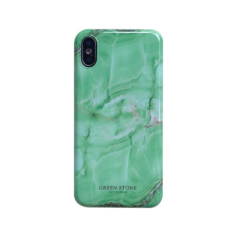 Green Jade Marble iPhone Case