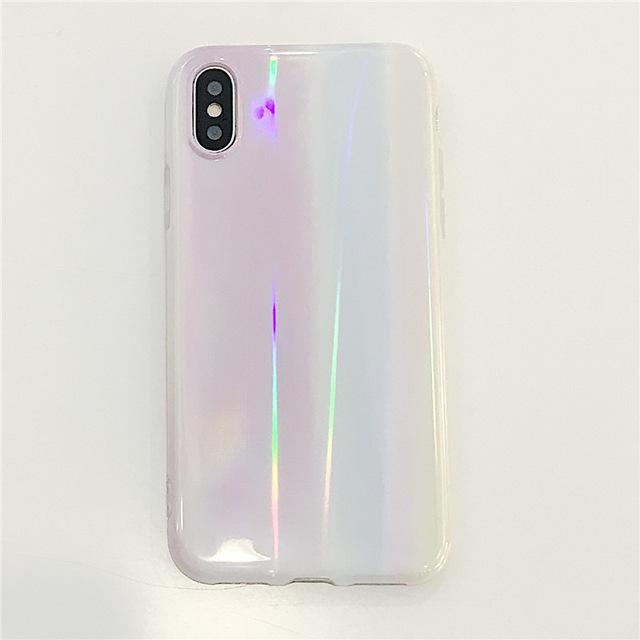 Aurora Holo Marble iPhone Case