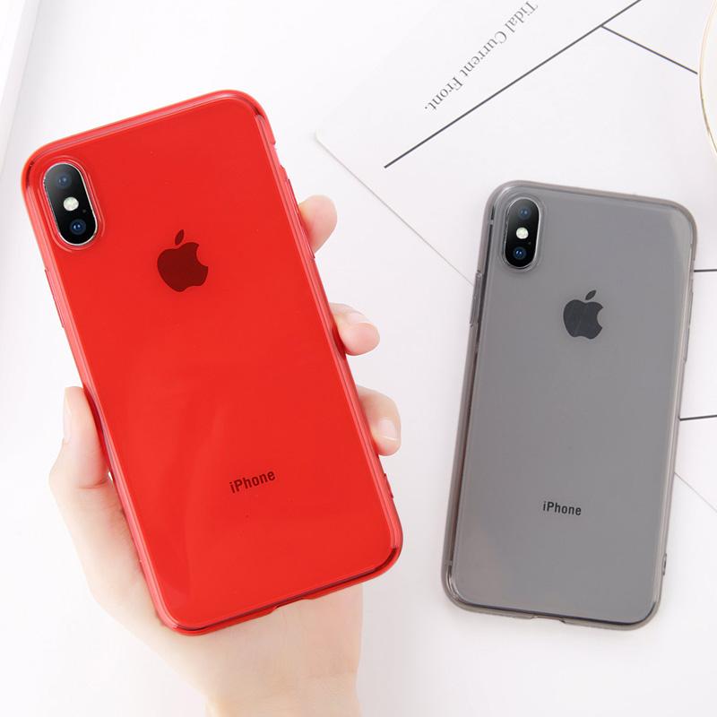 Colorful Transparent Silicone iPhone Case