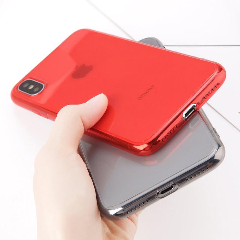 Colorful Transparent Silicone iPhone Case