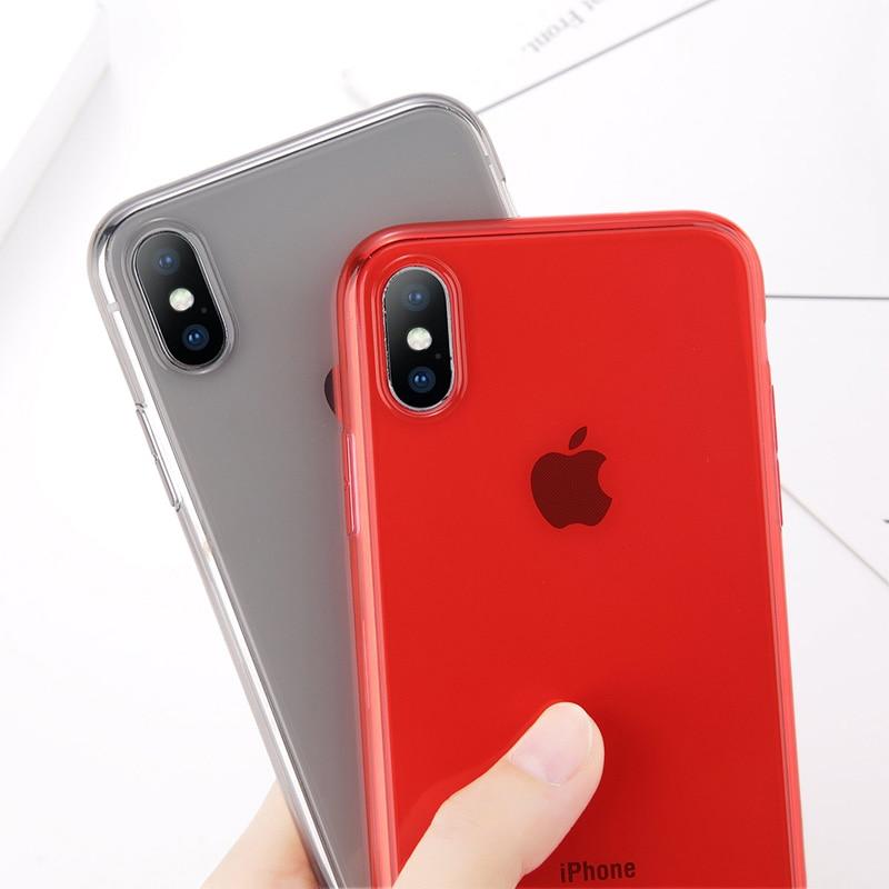 Colorful Transparent Silicone iPhone Case