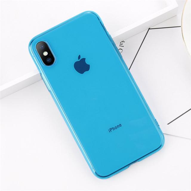 Colorful Transparent Silicone iPhone Case