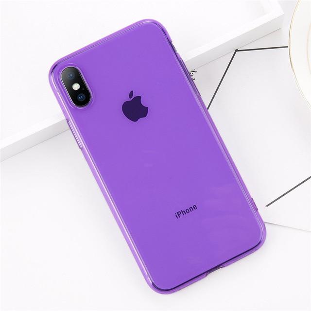 Colorful Transparent Silicone iPhone Case