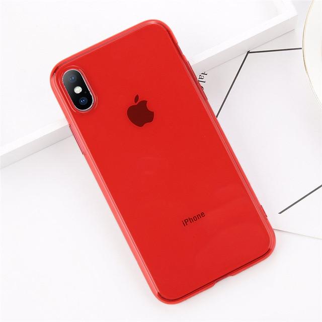 Colorful Transparent Silicone iPhone Case