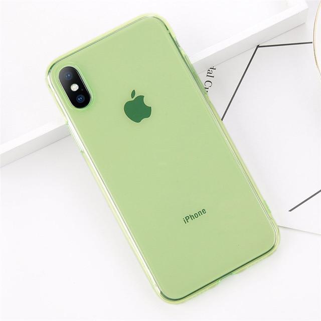 Colorful Transparent Silicone iPhone Case