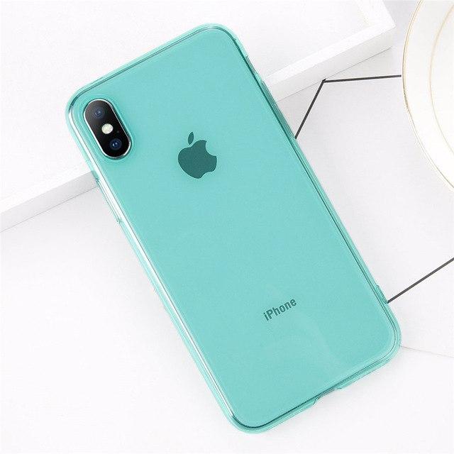 Colorful Transparent Silicone iPhone Case