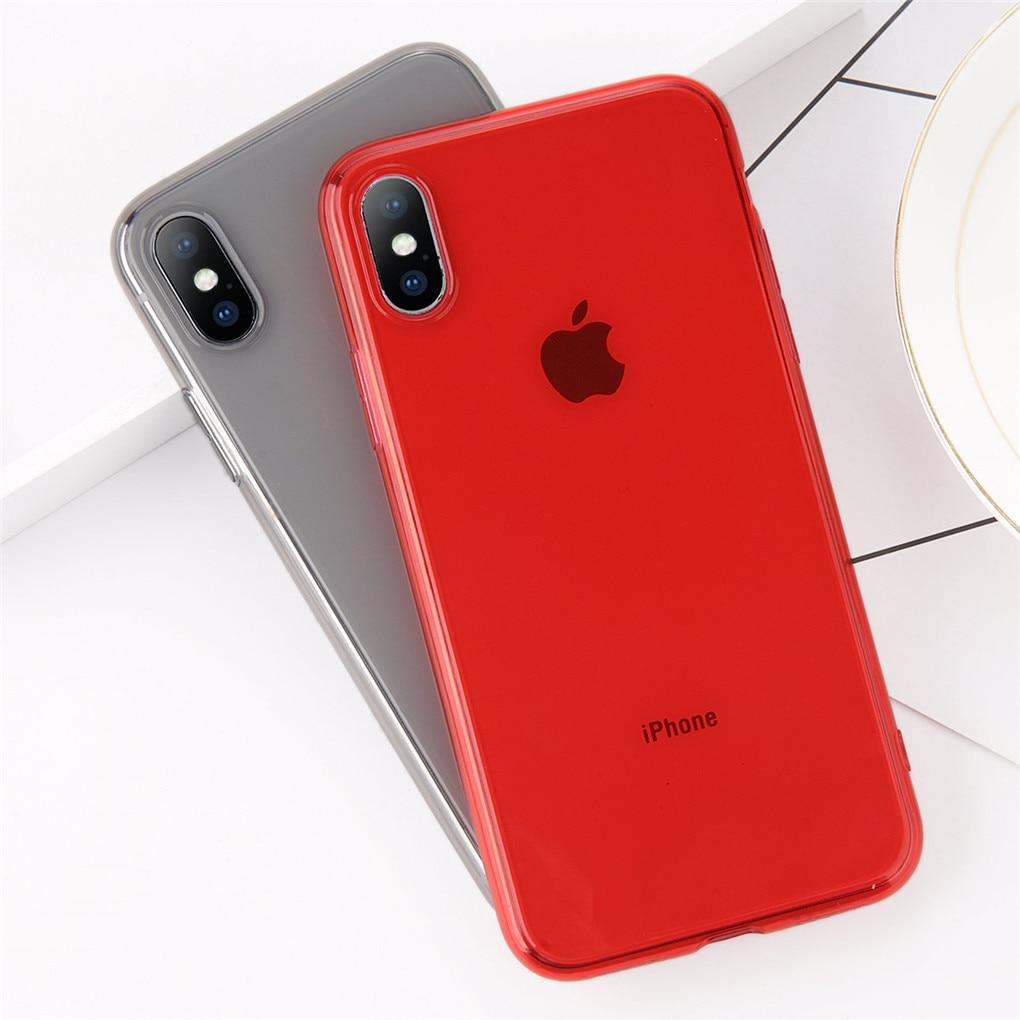 Colorful Transparent Silicone iPhone Case