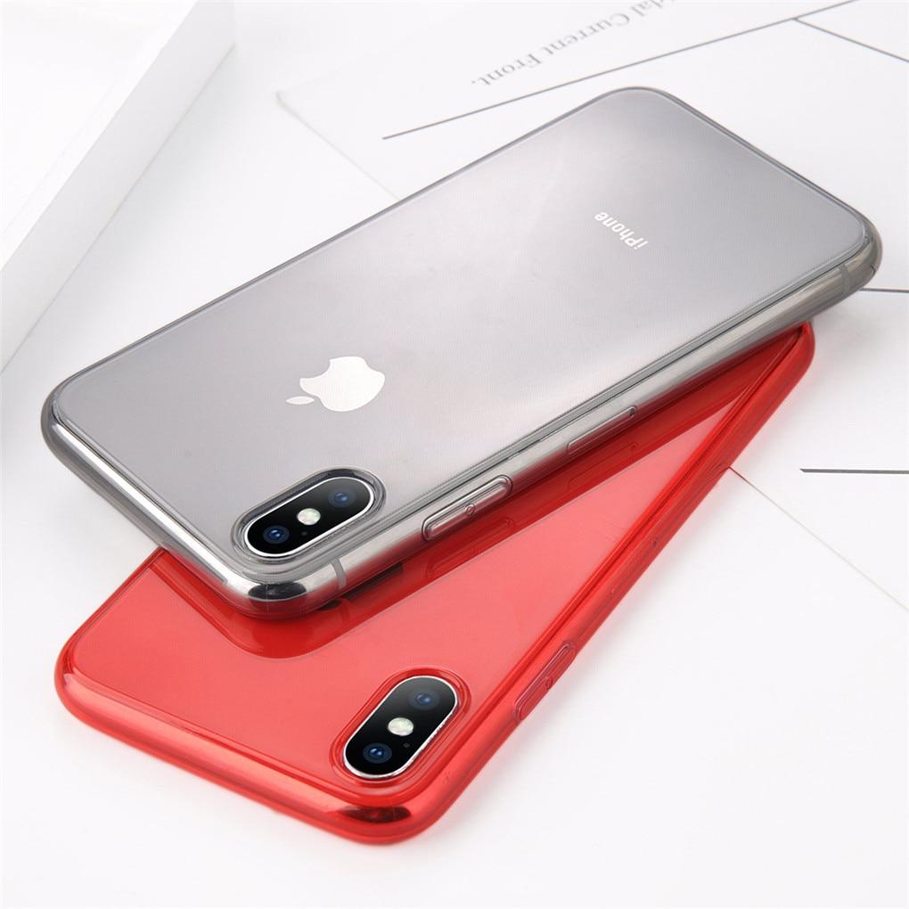 Colorful Transparent Silicone iPhone Case