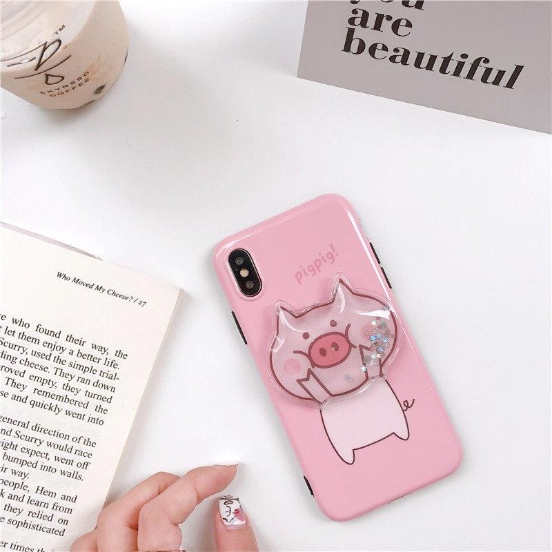 Squishy Pig Glossy iPhone Case