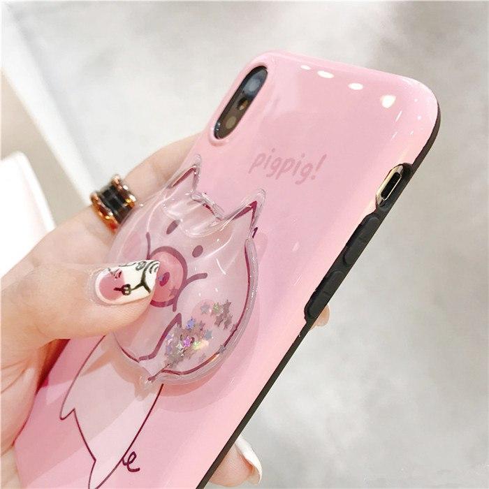 Squishy Pig Glossy iPhone Case